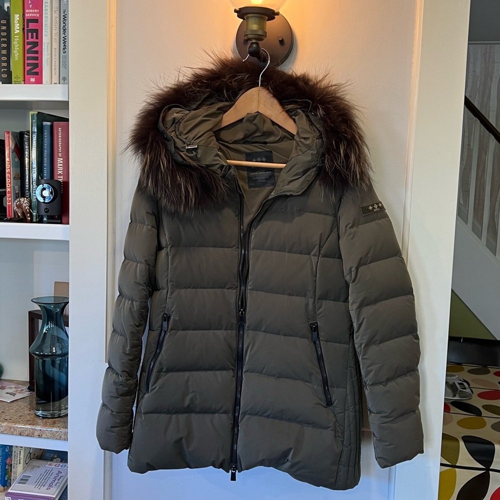 TATRAS goose down puffer jacket in olive green size S/M